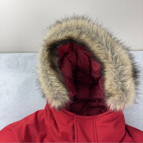 Uniqlo Ultra Warm Hybrid Down Parka Men's Size Medium with Fake Fur Hood 419992 - Picture 8 of 13